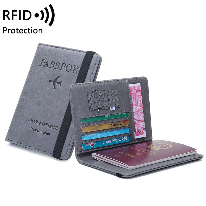 Leather Passport Cover - Porta passaporto unisex in pelle PU