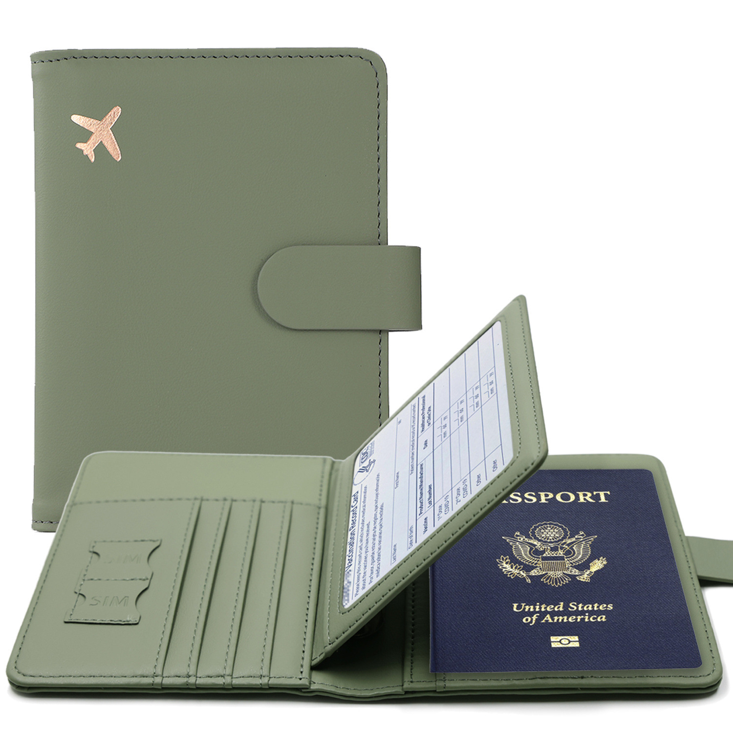 Leather Passport Cover - Custodia per passaporto RFID Porta passaporto