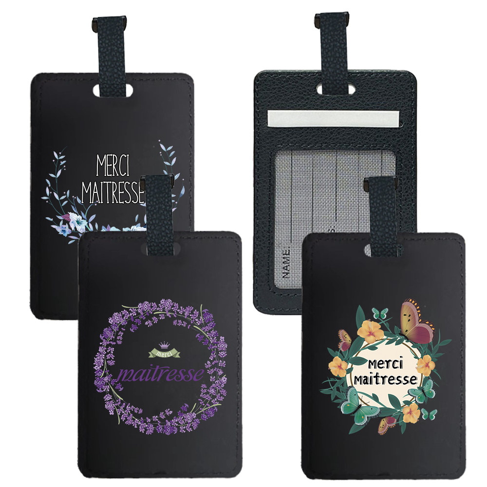 Leather Passport Cover - Etichetta per bagagli da viaggio portatile