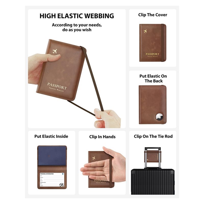 ABRT-Porta passaporto con bloc - Leather Passport Cover recensione e prezzo