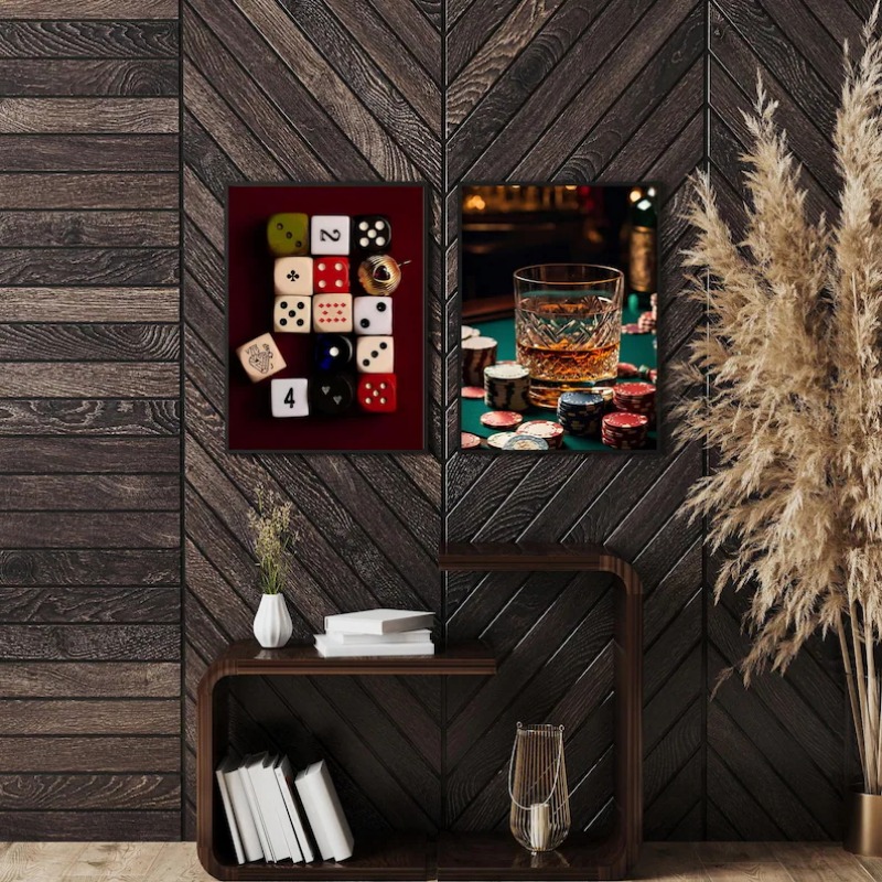 Poster Retrò con Dadi da Poker - Luxury Lifestyle Furniture recensione e prezzo